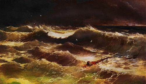Ivan Aivazovsky Storm oil painting image